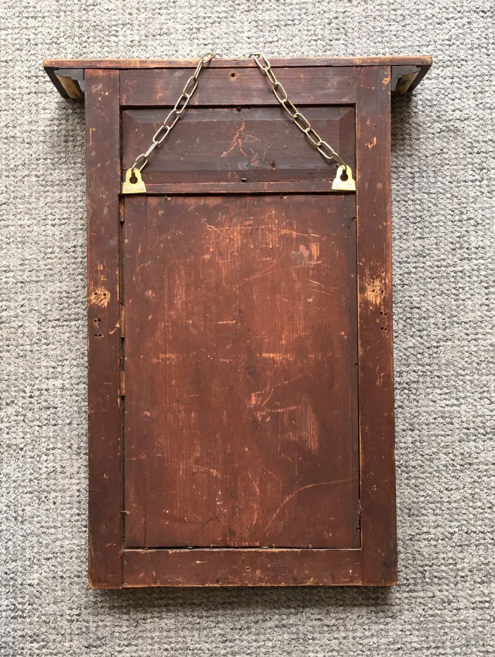 Antique Regency Mahogany Pier Mirror View VIII