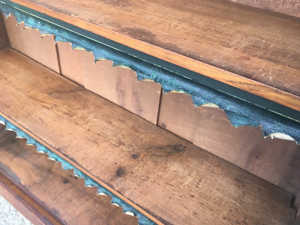 Antique Victorian Walnut Glazed Bookcase View XI