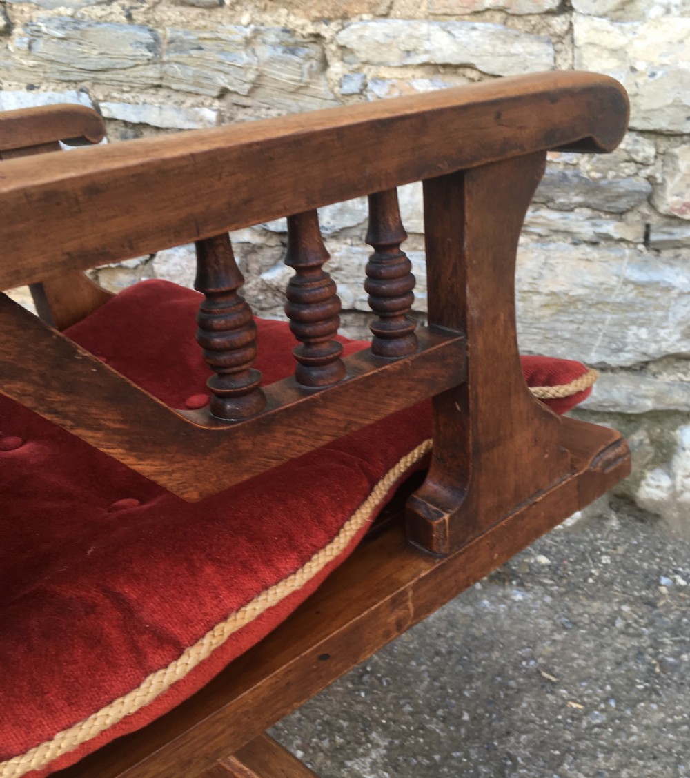 Antique Edwardian Swivel Office Desk Chair View VII
