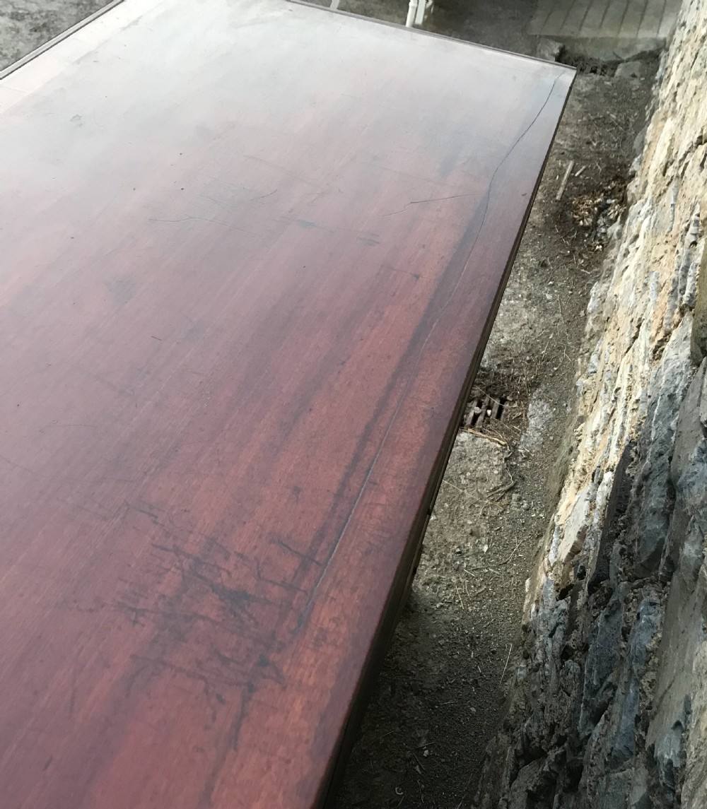 Antique Georgian Mahogany Crossbanded Chest of Drawers View XI