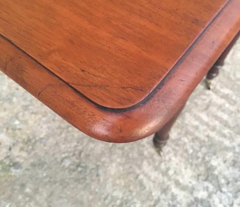 Antique Victorian Two Drawer Drop Flap Work Table View XIII