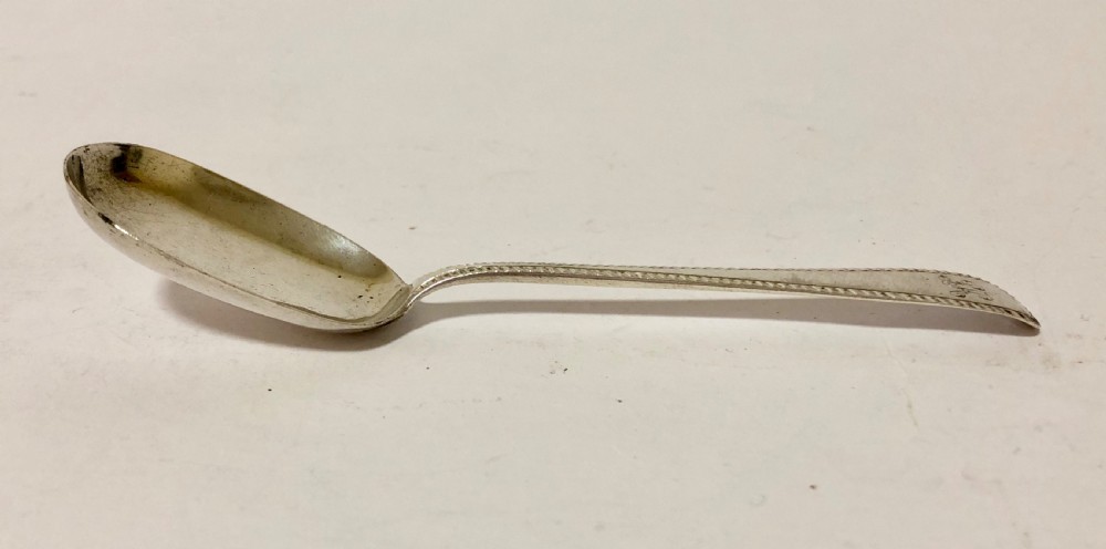 Antique Georgian Solid Silver Jam Spoon Stephen Adams 1810 View II