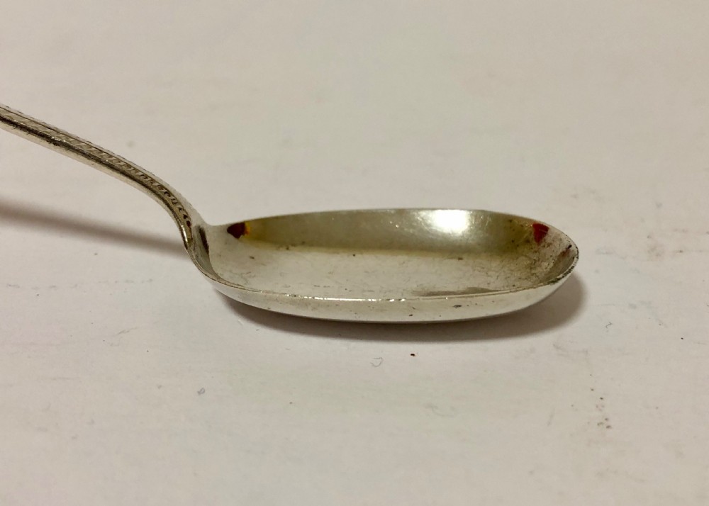 Antique Georgian Solid Silver Jam Spoon Stephen Adams 1810 View III