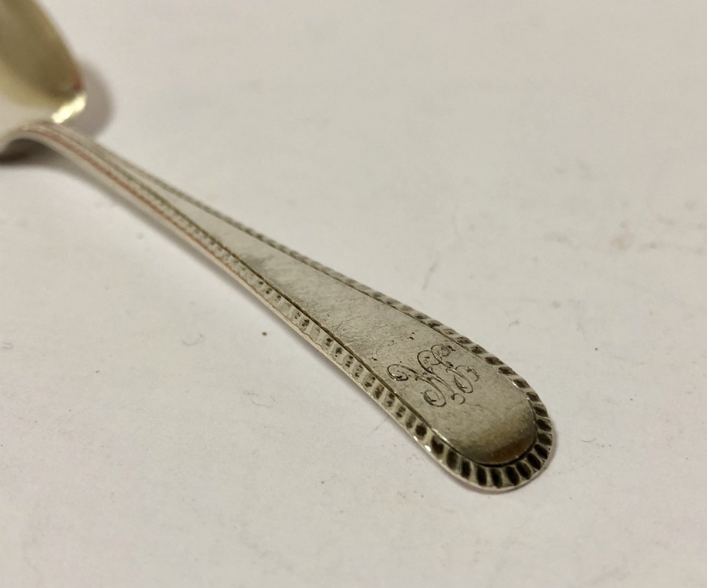 Antique Georgian Solid Silver Jam Spoon Stephen Adams 1810 View V