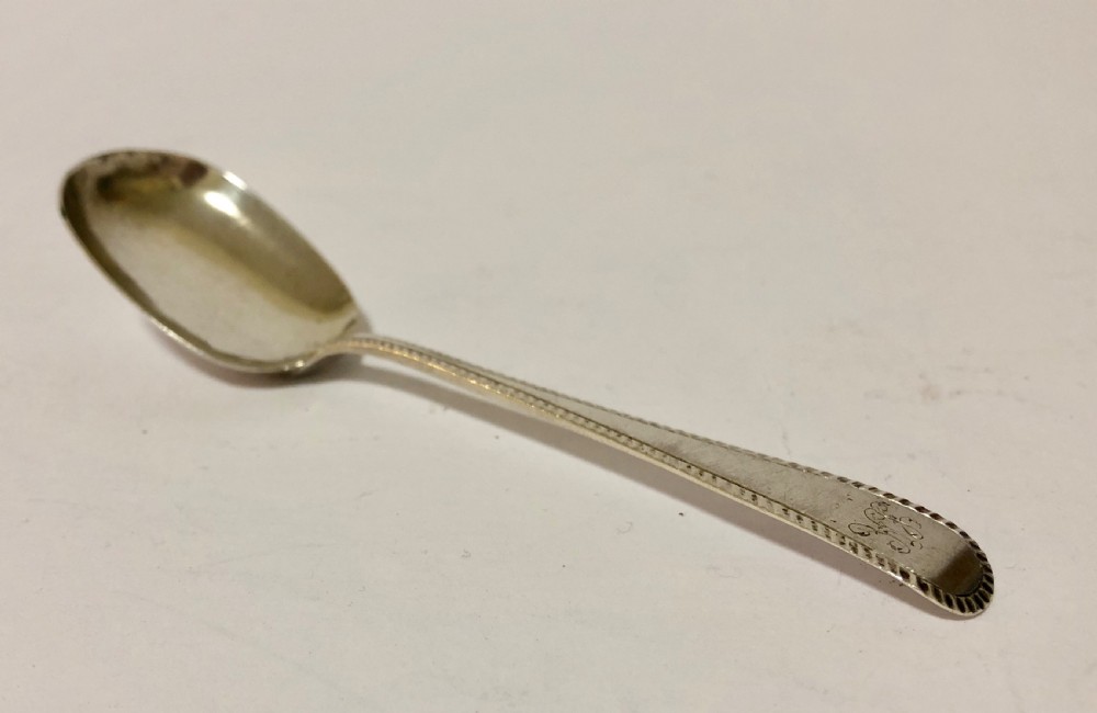 Antique Georgian Solid Silver Jam Spoon Stephen Adams 1810 View VII