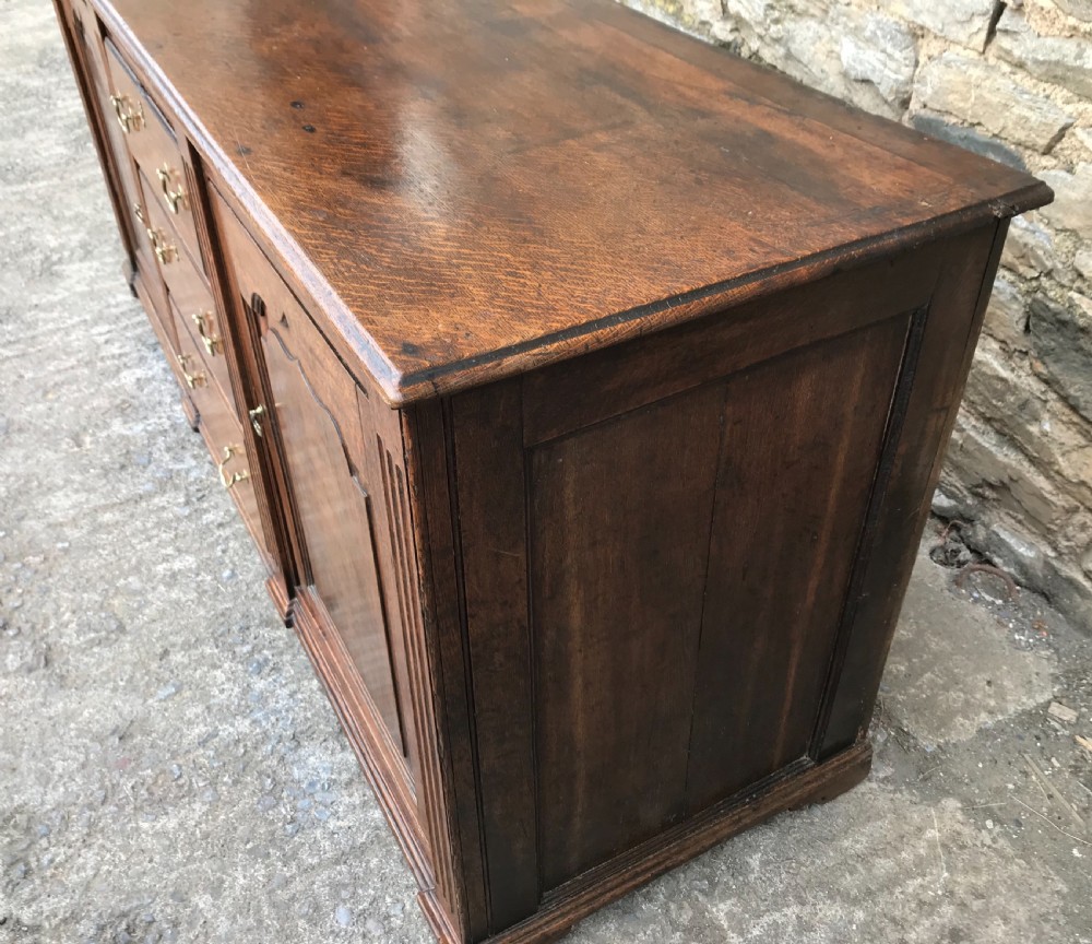 Antique Georgian Oak Dresser Base View IV