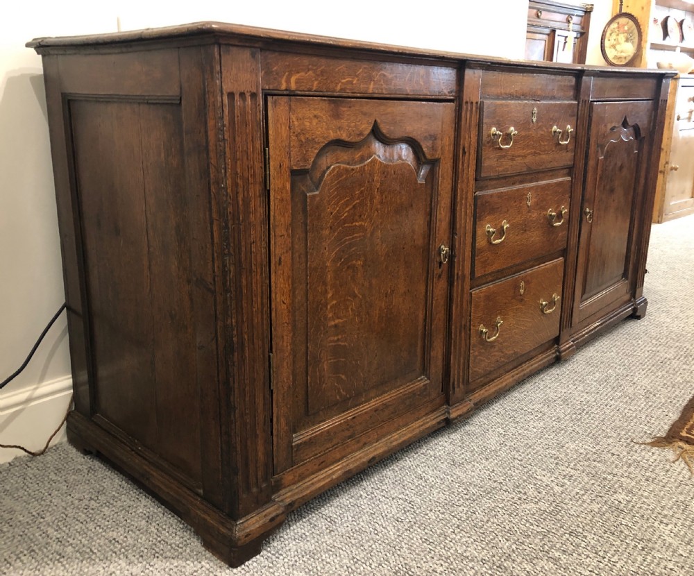 Antique Georgian Oak Dresser Base View VIII