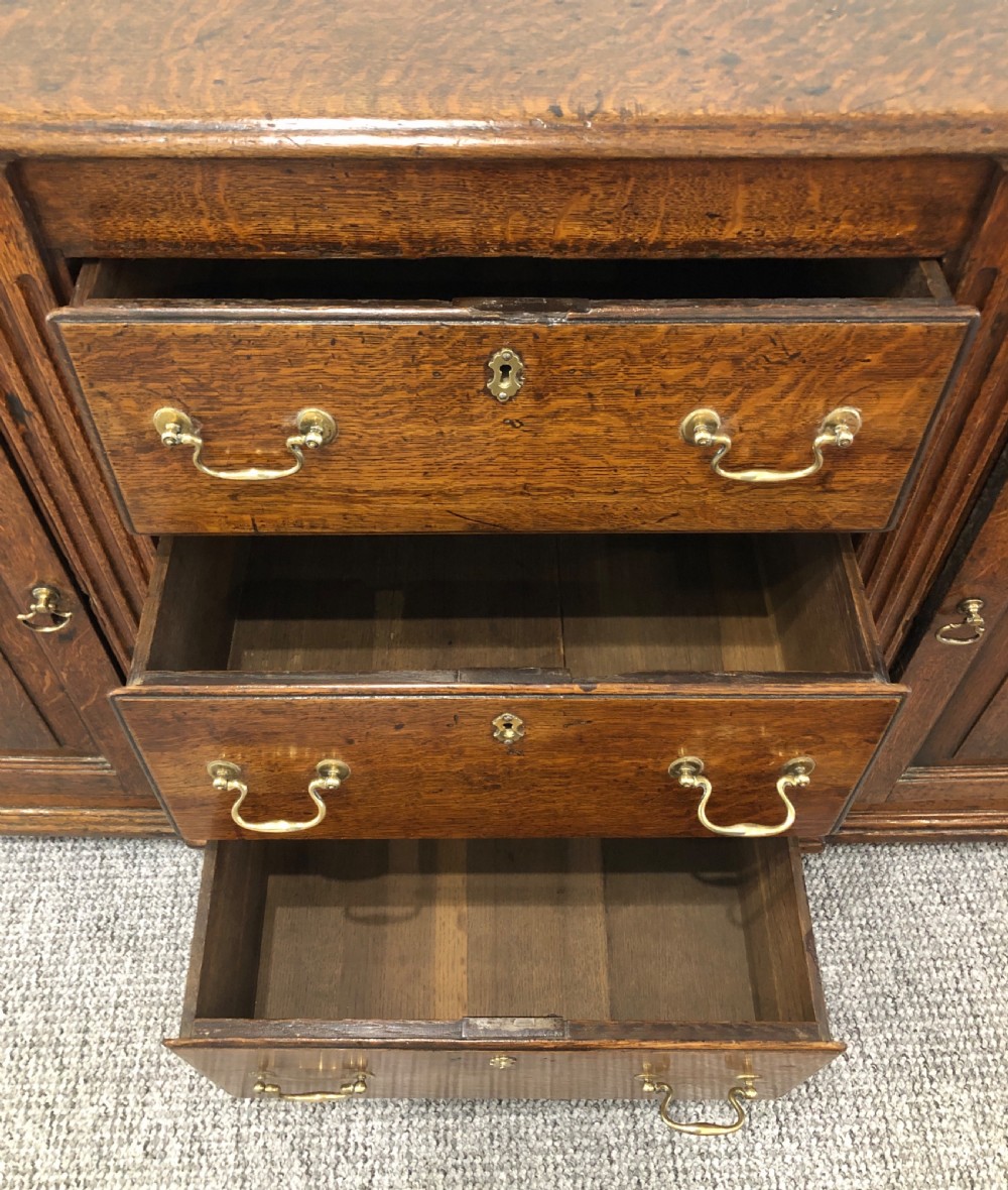 Antique Georgian Oak Dresser Base View XIII