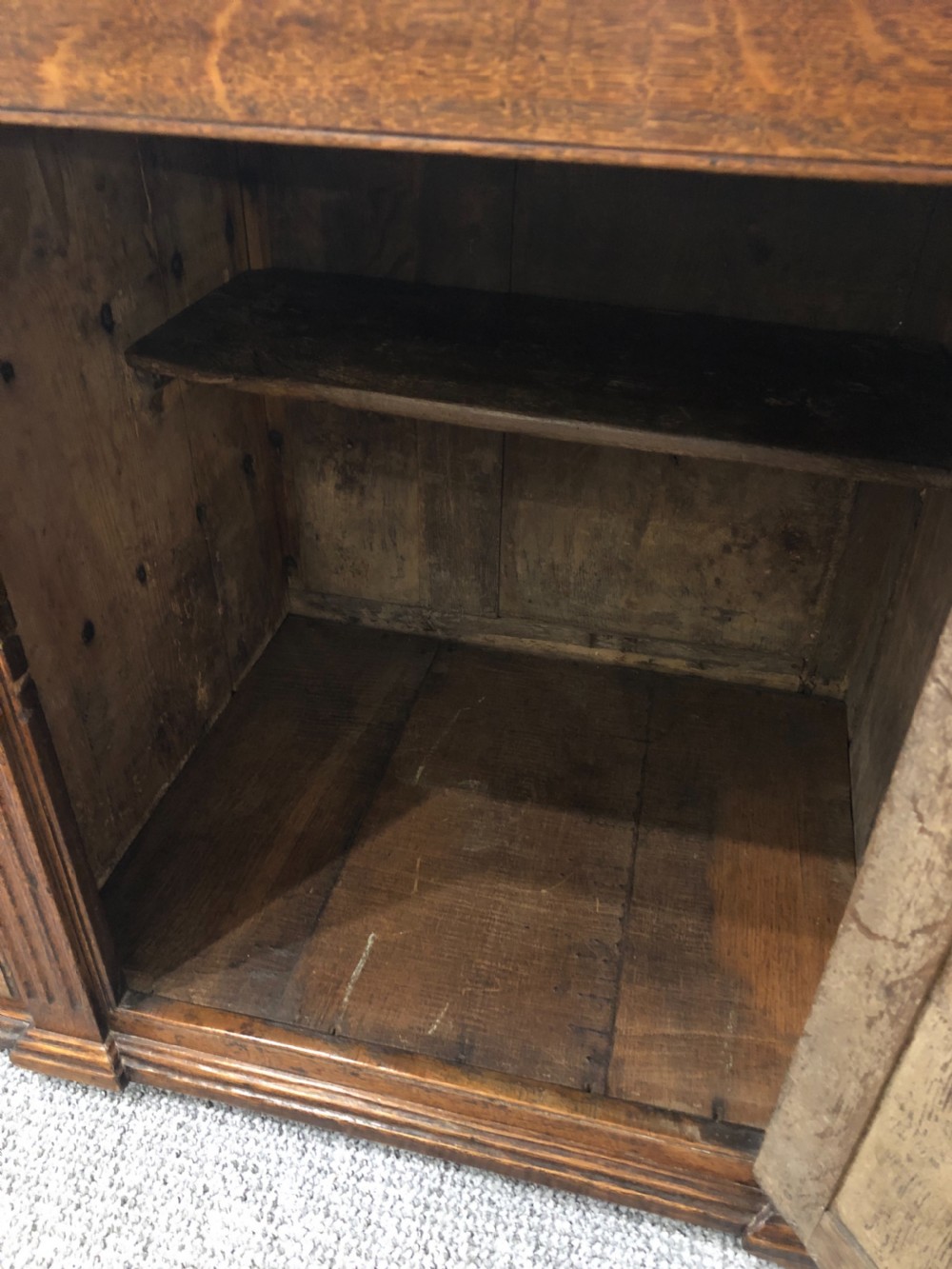 Antique Georgian Oak Dresser Base View XIV