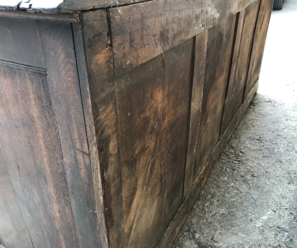 Antique Georgian Oak Dresser Base View XIX