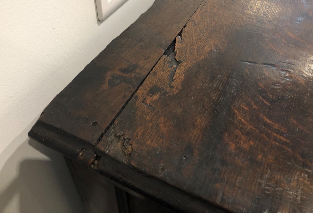 Antique Georgian Oak Dresser Base View XXI