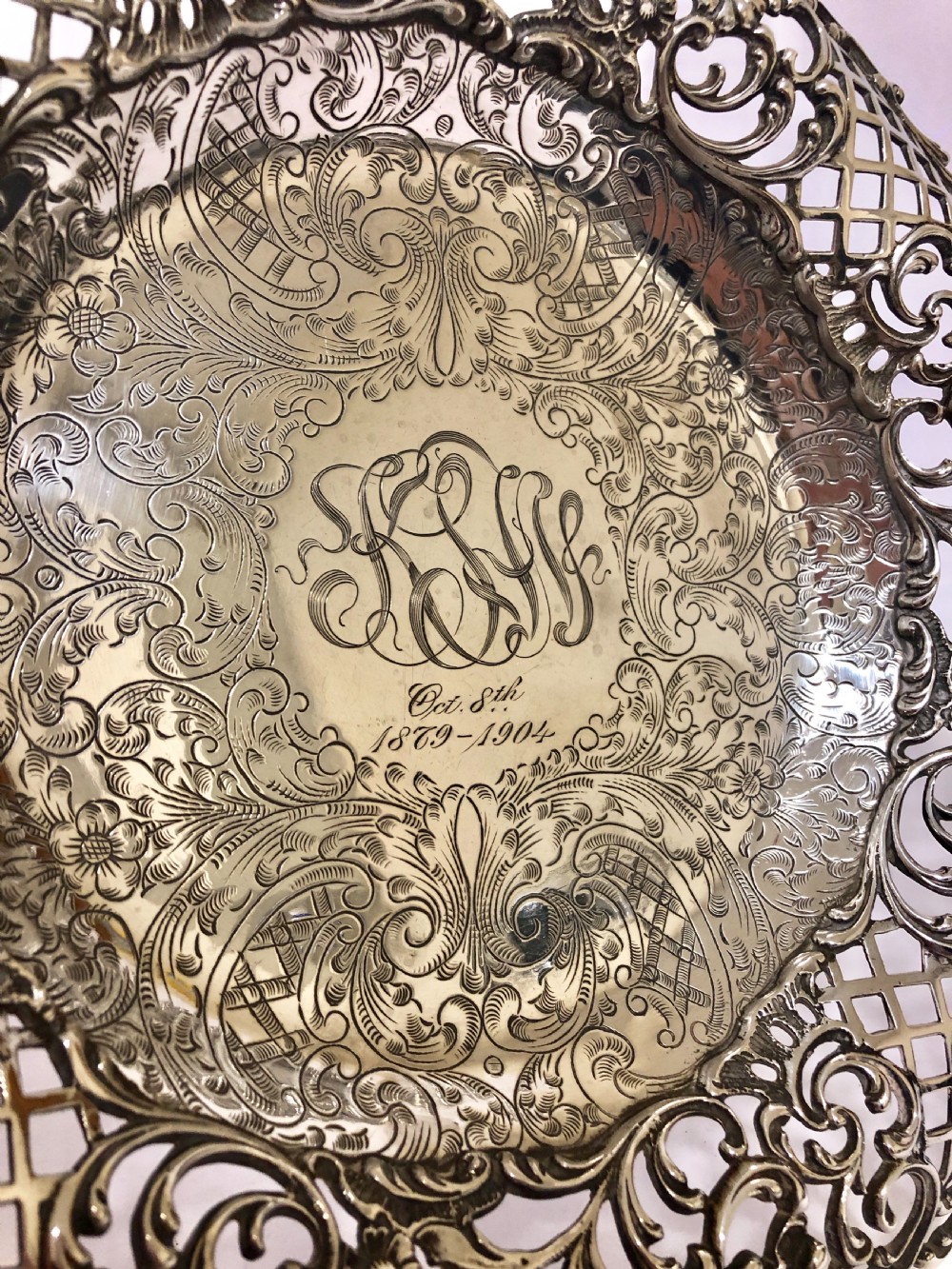 Antique American Solid Sterling Silver Dish by Tilden Thurber Co  View IV