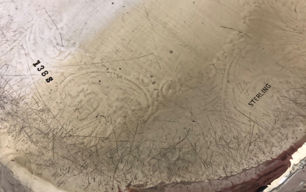 Antique American Solid Sterling Silver Dish by Tilden Thurber Co  View XII