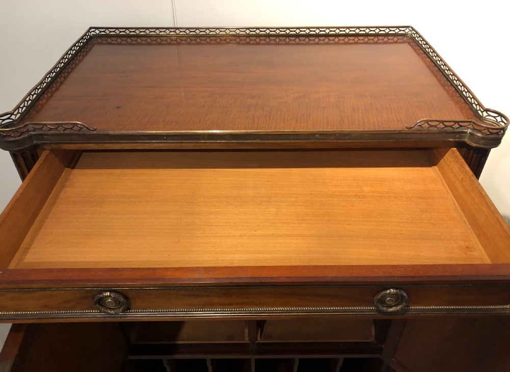 Large Antique Mahogany Music Cabinet View X