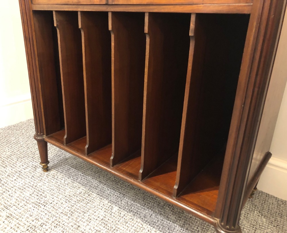Large Antique Mahogany Music Cabinet View XI