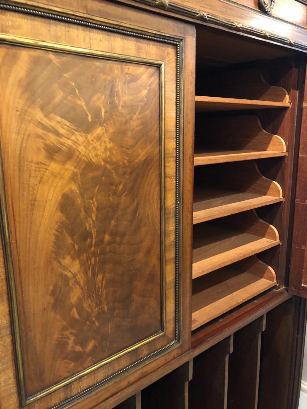 Large Antique Mahogany Music Cabinet View XIV