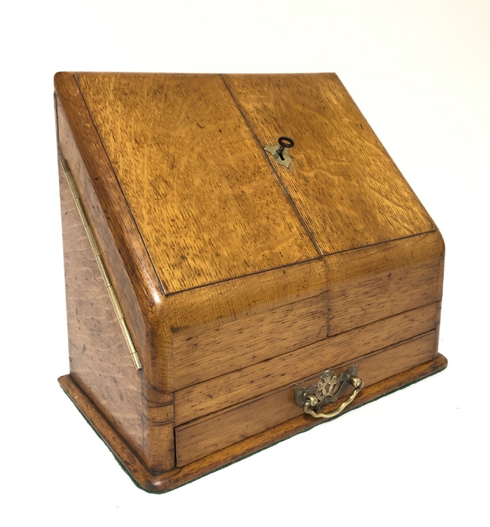 Antique Edwardian Desktop Stationery Cabinet View III