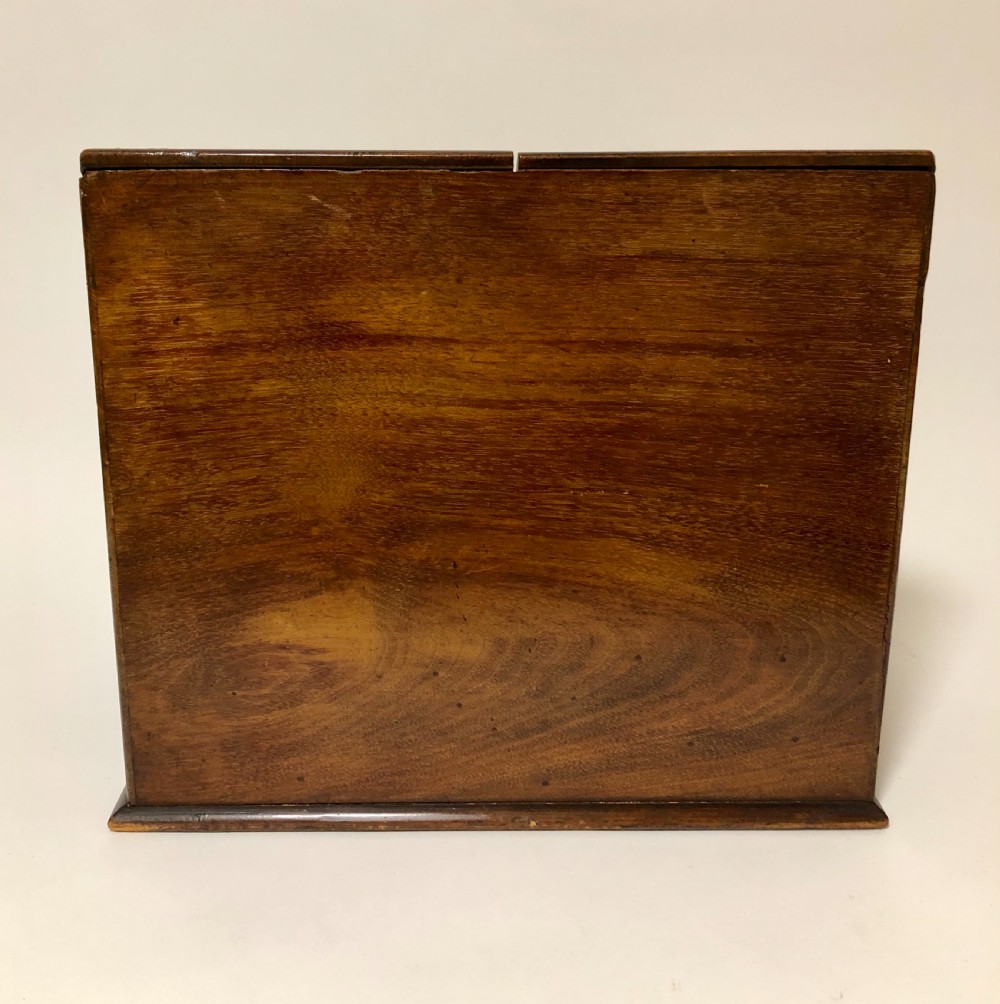 Antique Victorian Walnut Desktop Stationery Cabinet View XII