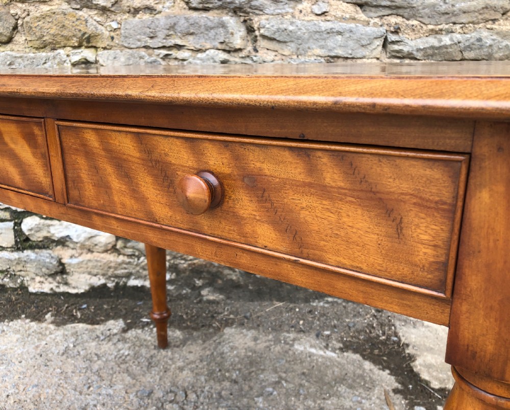 Victorian Satinwood Two Drawer Side Table  View XIV