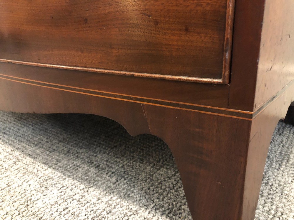 Antique Georgian Regency Mahogany Bow Front Chest of Drawers View XIX