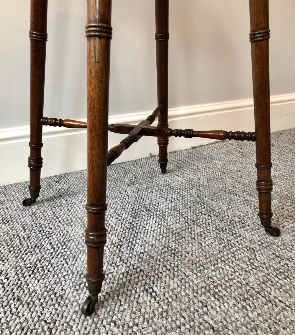 Antique Regency Mahogany Lamp Table  View III