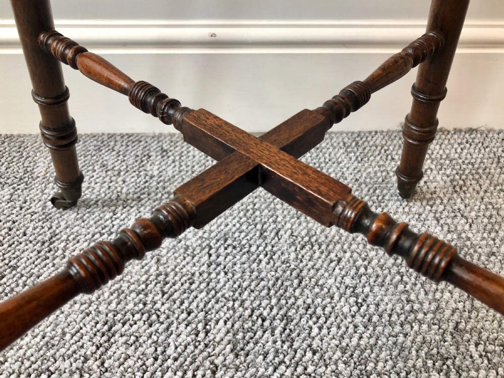 Antique Regency Mahogany Lamp Table  View IV