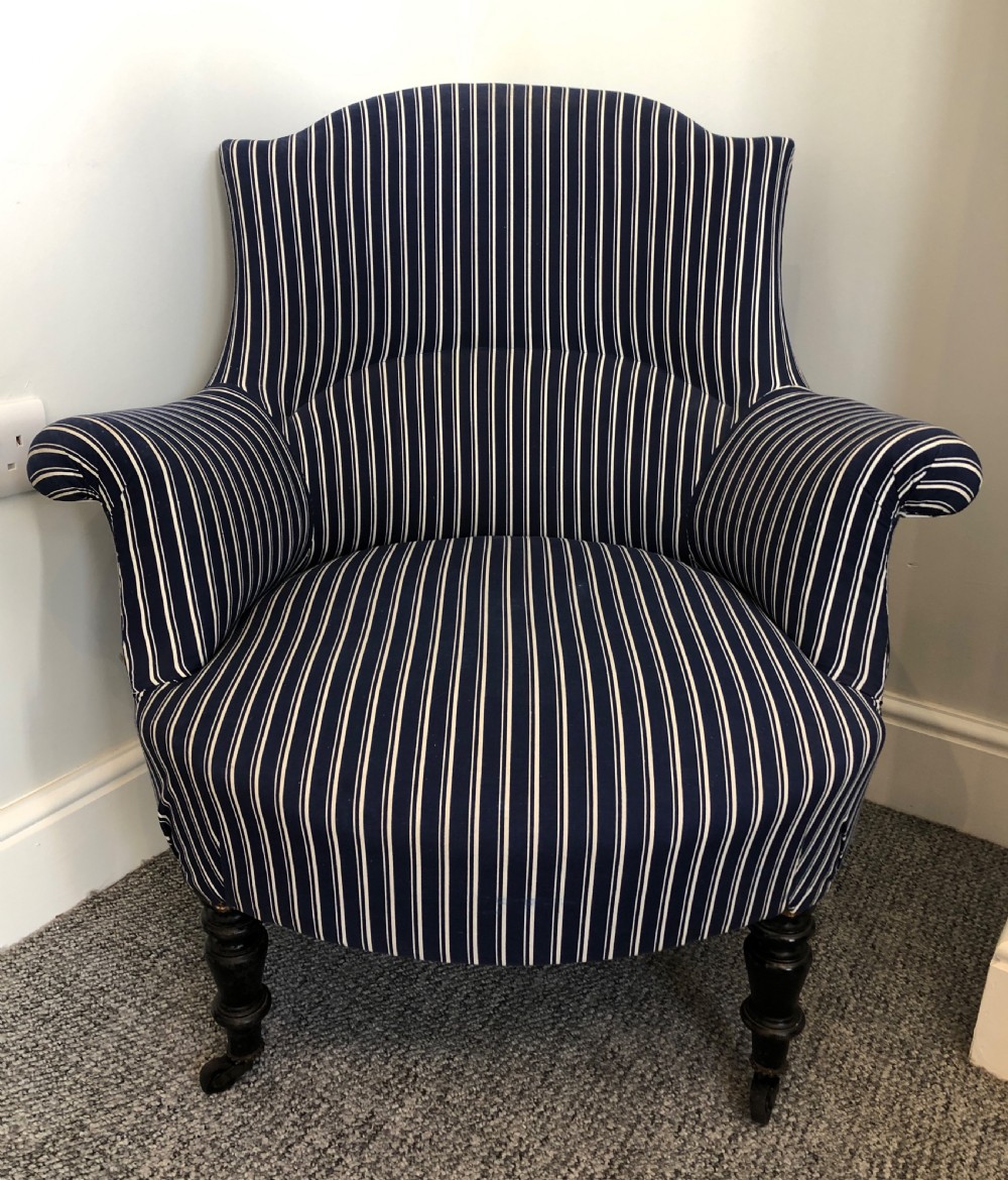 Antique French Napoleon III Armchair  View II