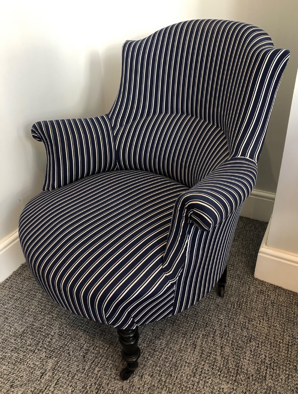 Antique French Napoleon III Armchair  View X