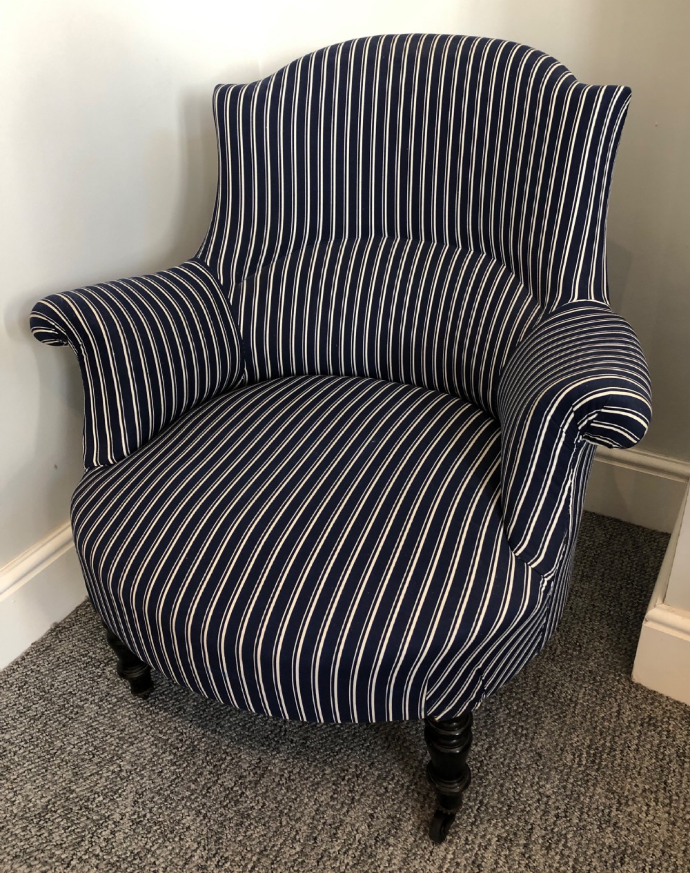 Antique French Napoleon III Armchair  View XII