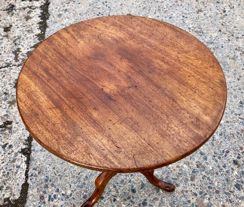 Antique Victorian Mahogany Bobbin Turned Tilt Top Occasional Table  View II