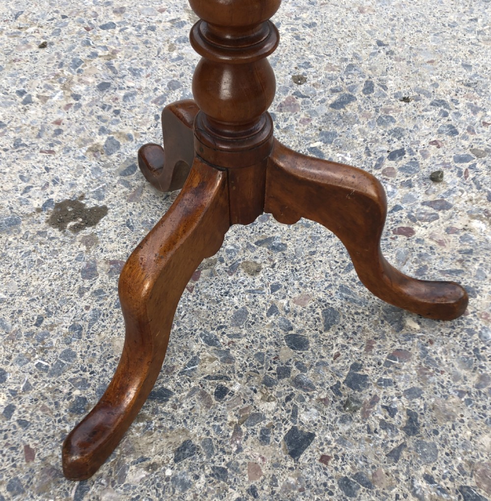 Antique Victorian Mahogany Bobbin Turned Tilt Top Occasional Table  View IV