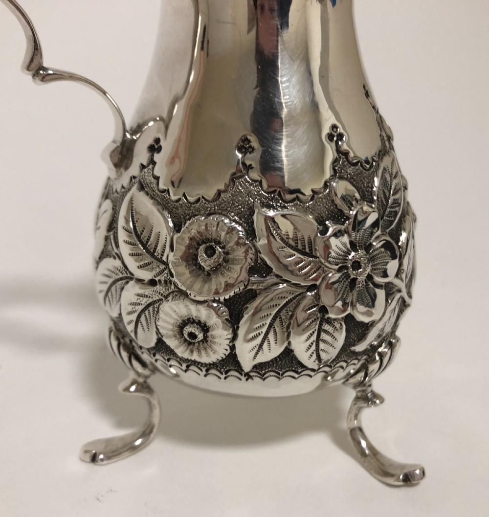 Antique Victorian Solid Sterling Silver Cream Jug View IV