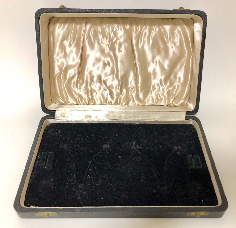 Pair of Solid Sterling Silver Sauce Boats and Ladles in Fitted Case View II