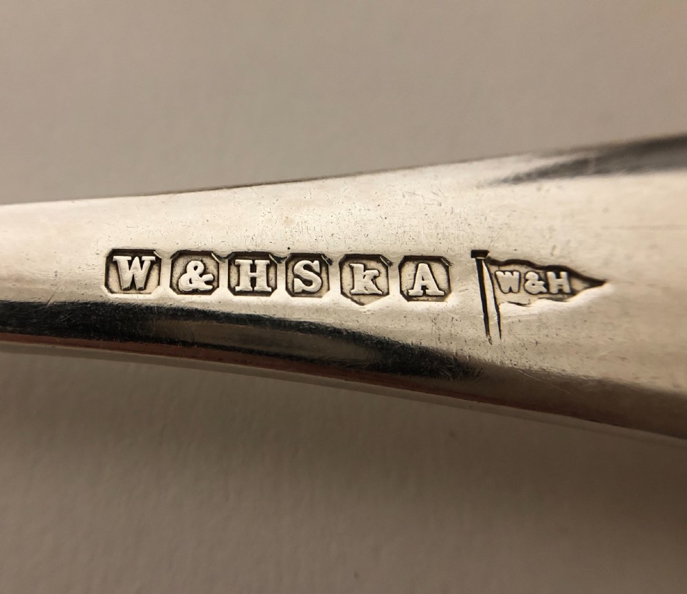 Antique Walker & Hall 6 Place Setting Canteen of Stainless Steel Cutlery  View XII