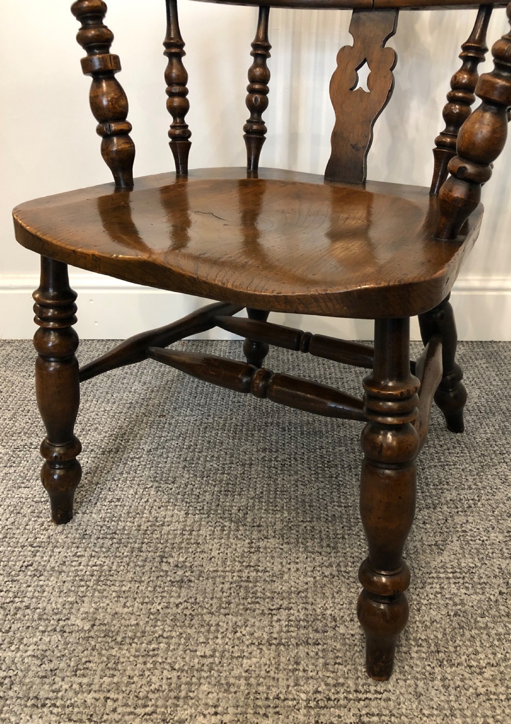 Antique Broad Arm Windsor Chair View III