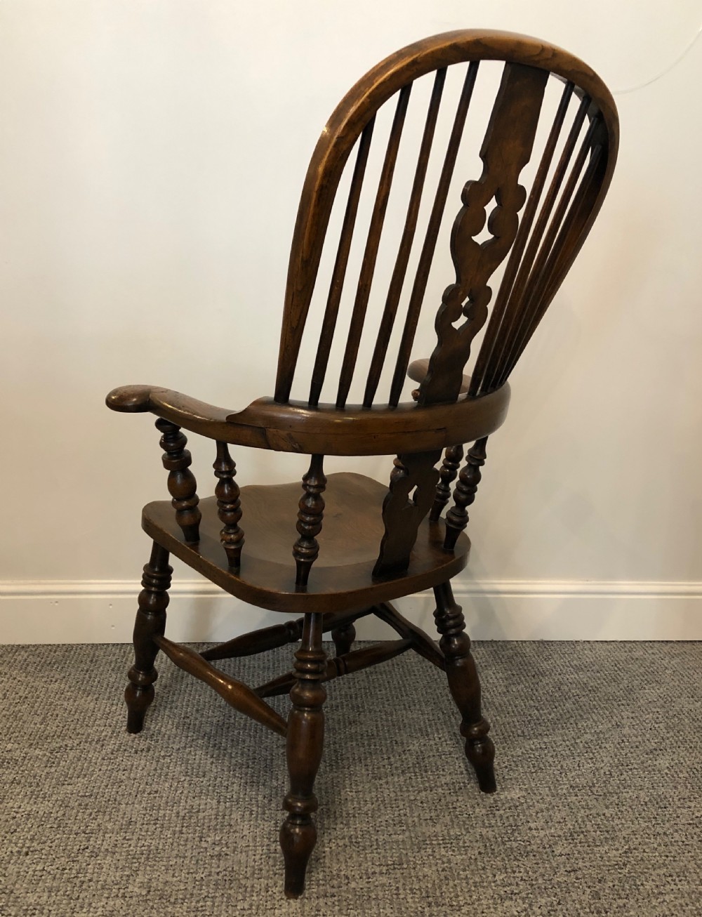 Antique Broad Arm Windsor Chair View VII
