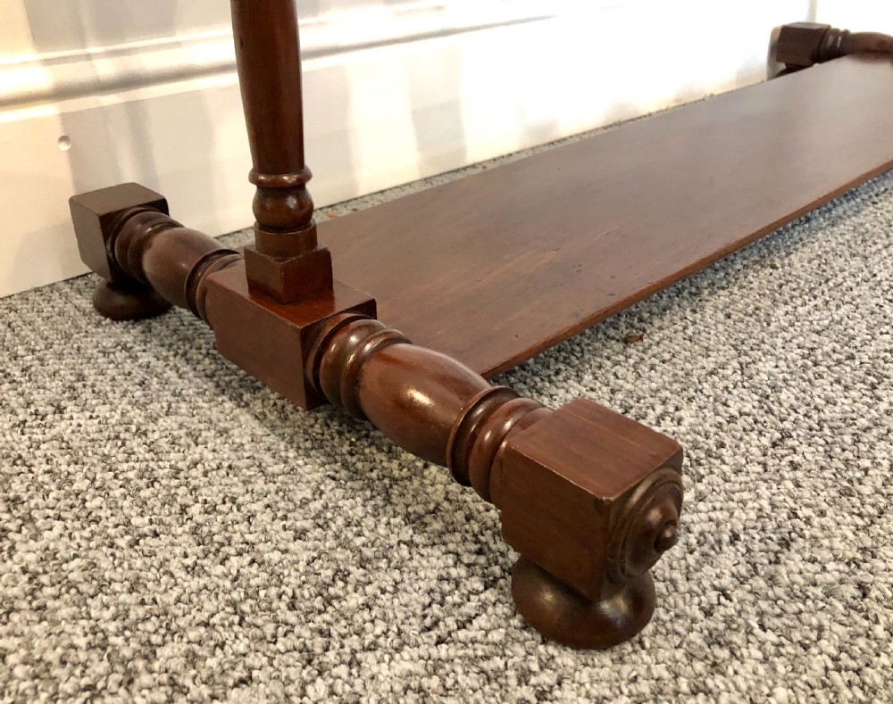 Superb Large Antique Regency Mahogany Whip and Boot Rack Stand View VI