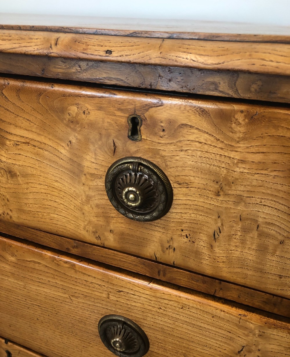 Small Antique Elm Chest of Drawers View IX