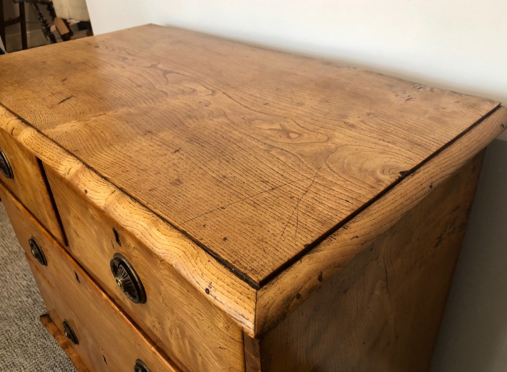 Small Antique Elm Chest of Drawers View XIII