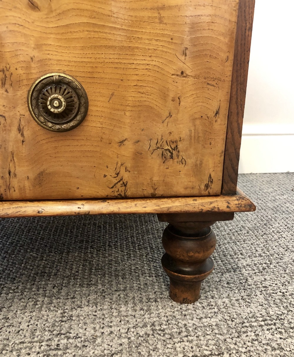 Small Antique Elm Chest of Drawers View XVI