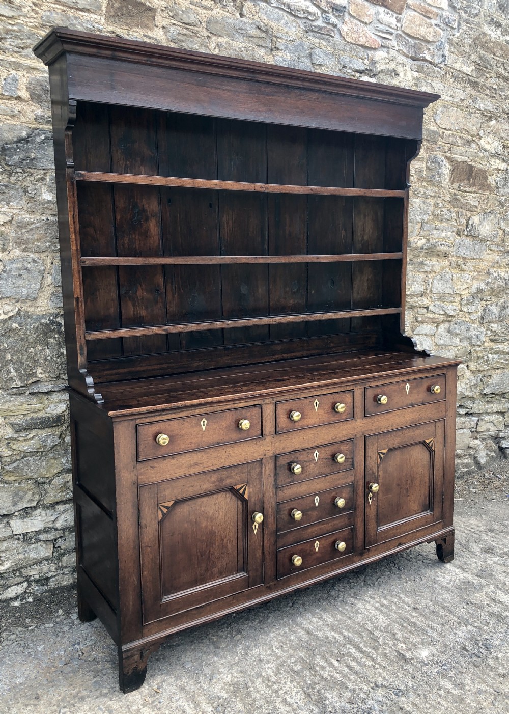 Antique Georgian Welsh Oak Dresser View III
