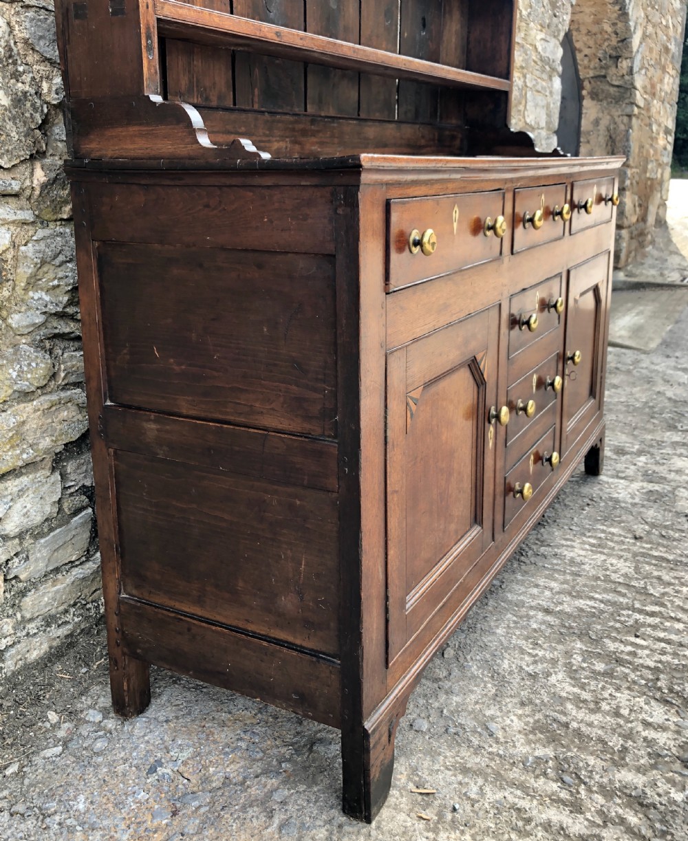 Antique Georgian Welsh Oak Dresser View VI