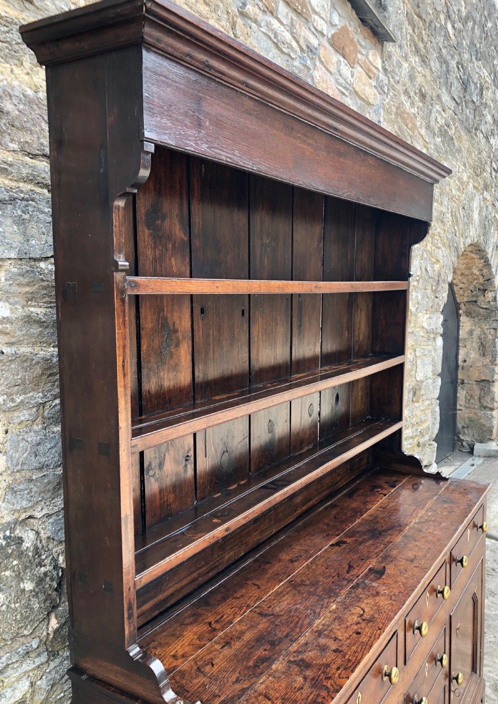 Antique Georgian Welsh Oak Dresser View VII
