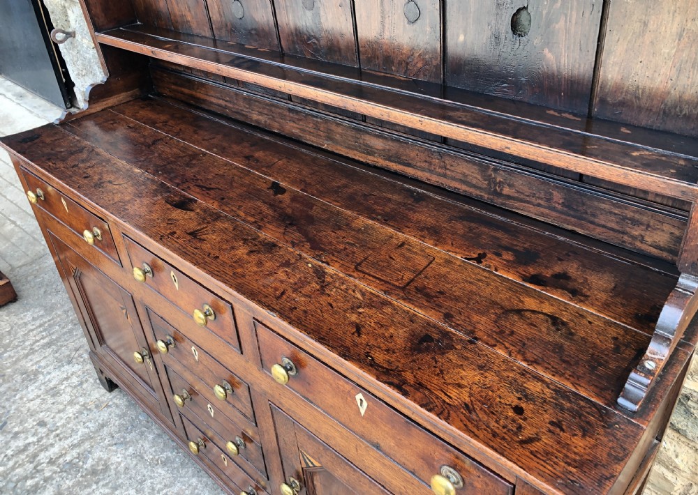 Antique Georgian Welsh Oak Dresser View XI