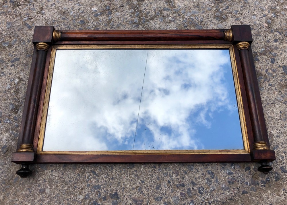 Antique Regency Rosewood Overmantel or Wall Mirror View X