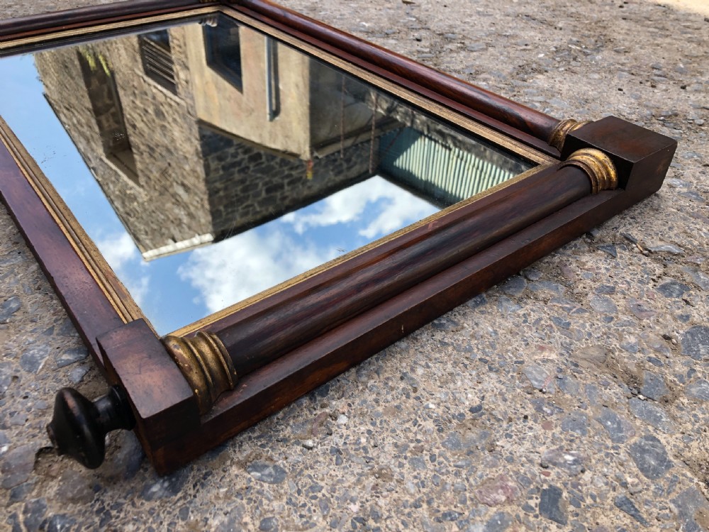 Antique Regency Rosewood Overmantel or Wall Mirror View XI
