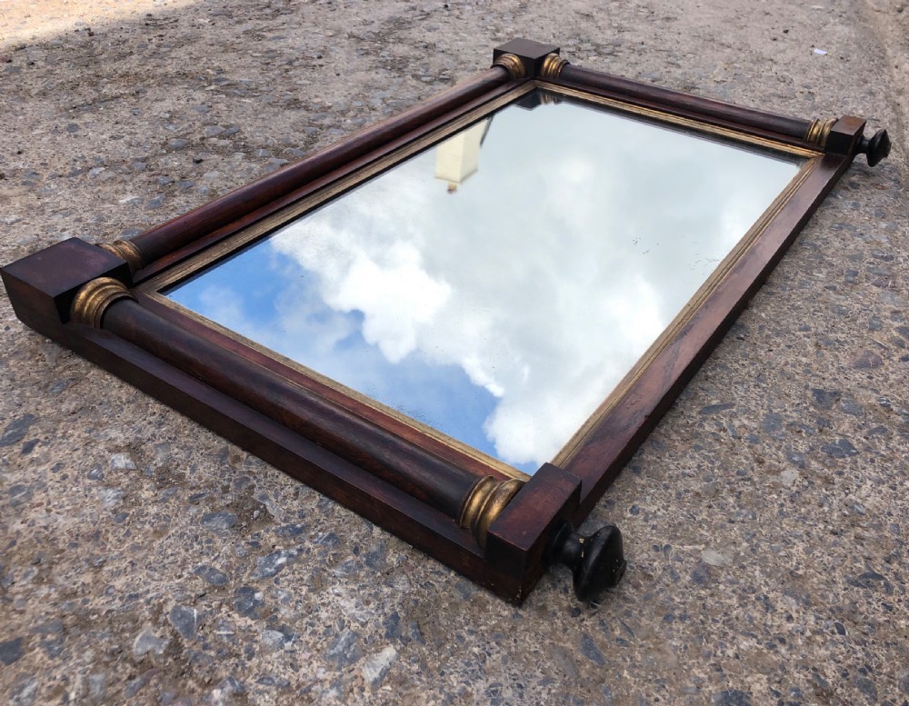 Antique Regency Rosewood Overmantel or Wall Mirror View XII