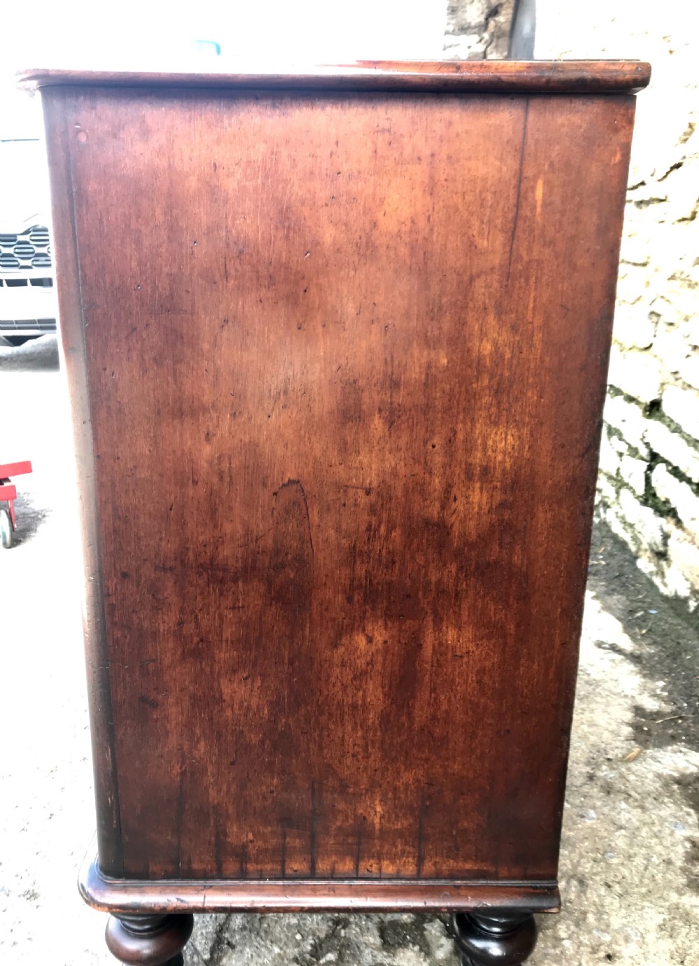 Small Antique Victorian Mahogany Chest of Drawers View IV