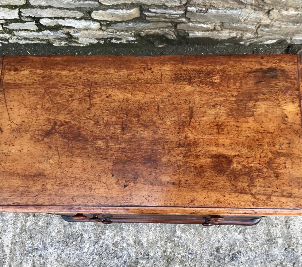 Small Antique Victorian Mahogany Chest of Drawers View VIII