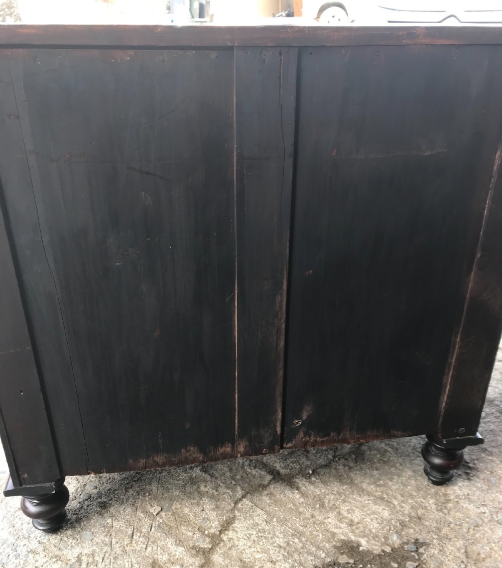 Small Antique Victorian Mahogany Chest of Drawers View XVI